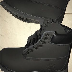 New Black Timberlands $130